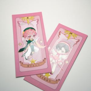 Chất Lượng Cao Dày Giấy Anime Expo Thẻ In Logo Bưu Thiếp Tráng Thẻ Giấy Với Dập Nổi Cầu Vồng Holographic In Ấn - Product Image 5