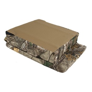 Coussin de siège camouflage personnalisé rectangulaire résistant à l'eau pour camping, chasse, pêche, chaise de plein air, 100% polyester séché - Product Image 1