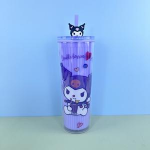 <span class=keywords><strong>Tasse</strong></span> à eau en plastique Sanlio 720ml résistante aux hautes températures avec paille grande capacité pour le camping en plein air et les écoles - Product Image 4