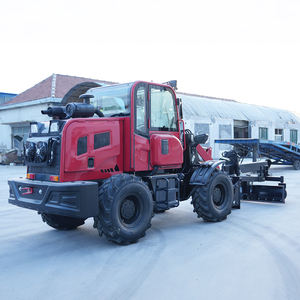 Chargeur sur pneus tout-terrain à transmission hydraulique, prix d'usine, CE EPA, 4 roues motrices, nettoyage des routes, chargeur diesel, pneus pleins - Product Image 2
