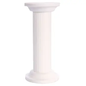 नए डिजाइन सफेद संगमरमर शादी मंच अनुकूलन सफेद रोमन स्तंभ