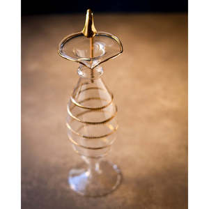 Caraffa in Vetro di Murano con Dettagli in Oro Puro 4x25,5cm Altezza Nuova con Scatola - Product Image 3