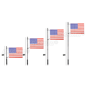 Lámpara LED de 4 pies, Luz de Antena RGB de 3 pies, Impermeable, Flexible, con Control Remoto, Multicolor, Súper Brillante, para SUV y ATV - Product Image 2