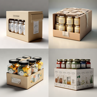 Séparateur de boîte en carton ondulé marron personnalisé, insert en carton kraft certifié ISO9001 pour l'emballage de boissons, protection de bouteilles en verre