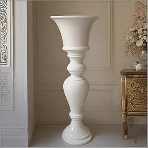 Macetas de Flores de Lujo con Baño de Oro, Jarrón con Acabado Metálico para Decoración de Bodas y Fiestas, Macetero Alto para Uso Doméstico - Product Image 5