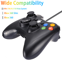 Manette de jeu pour Xbox 360, contrôleur filaire, joystick, manette USB, contrôle de jeu pour Xbox 360 et PC