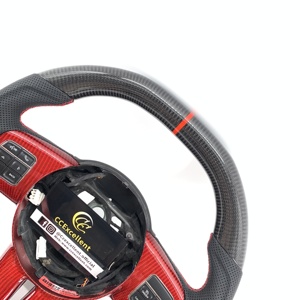 Volant personnalisé en fibre de carbone véritable CCExcellent pour Dodge Charger Challenger <span class=keywords><strong>SRT8</strong></span> <span class=keywords><strong>Jeep</strong></span> Grand Cherokee Chrysler 2012-2014 - Product Image 2
