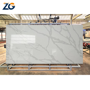 ZGSTONE chino Jumbo tamaño grande blanco Calacatta pulido Artificial <span class=keywords><strong>cuarzo</strong></span> piedra losas <span class=keywords><strong>cocina</strong></span> encimera placa <span class=keywords><strong>de</strong></span> mármol - Product Image 6