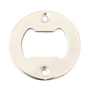 Round Bottle <b>Opener</b> Iron 40mm With Wooden Handle For Beer Opening - Product Image 2