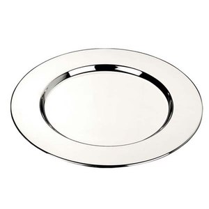 Vassoio Decorativo Rotondo Ecologico D=240mm per Servire Cibo a Casa - Product Image 1