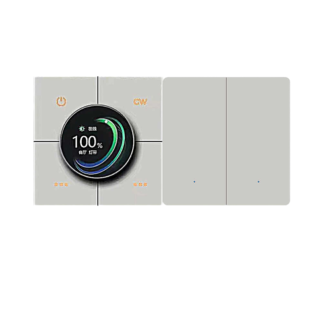 Manufacture Modern Smart Home 220V PC Material Wall Smart Light Dimmer Temperature Touch Switch