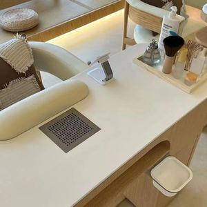 Muebles de Salón de Belleza de Madera Maciza Lacada de Estilo Moderno y Sencillo, Mesa de Manicura para Uñas, Escritorio para Uñas - Product Image 2