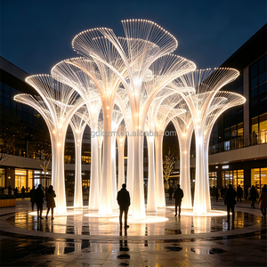 Scultura <span class=keywords><strong>Luminosa</strong></span> a LED in Lega di Alluminio <span class=keywords><strong>per</strong></span> Esterni con Grado di Protezione IP65 <span class=keywords><strong>per</strong></span> Piazze Commerciali e Parchi, Decorazione Artistica Urbana Pubblica - Product Image 1