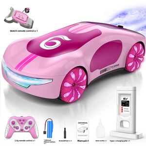 Voiture télécommandée rose transfrontalière pour enfants, concept d'énergie nouvelle, jouet de drift avec capteur gestuel, cadeau pour enfants - Product Image 2
