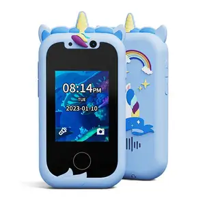 KP06 Music Player Dual Camera Puzzle Games Touchscreen Unicorn Toy Phone Kids Toy Smartphone