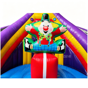 Château gonflable commercial Circus World <span class=keywords><strong>pas</strong></span> <span class=keywords><strong>cher</strong></span> avec toboggan et mur d'escalade, aire de jeux gonflable extérieure - Product Image 5