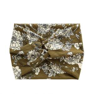 عرض رائع بوهو طباعة الرياضة اليوغا مرنة عمامة واسعة الصليب الملتوية القطن عقدة عقال للنساء - Product Image 6