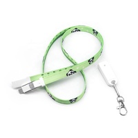 Yüksek Kaliteli Özel Desenli 3'ü 1 Arada Çok Fonksiyonlu USB Şarj Kablosu 90CM Polyester Kordonlu Promosyon İş Hediyesi