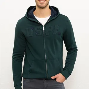 Felpa con cappuccio da uomo con stampa in rilievo Oem moda personalizzata selezione multicolore abbigliamento sportivo felpe con cappuccio Cardigan autunno primavera inverno