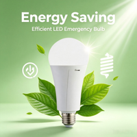 Ampoule LED d'urgence 20W E27, haute luminosité, économie d'énergie, batterie rechargeable, lumière de secours pour panne de courant