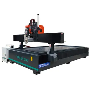 20% indirim 3D taş CNC Router CNC oyma makinesi mermer granit gravür makinesi ile büyük 5.5kw mili DSP Mach 3 fabrika