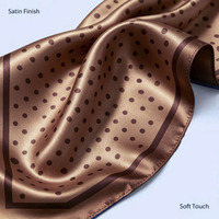 Écharpe en twill à impression numérique personnalisée pour femmes musulmanes, hijab Bawal Tudung imprimé en satin crêpe, WJ1007F