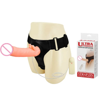 Silikon Strap-on Ferngesteuerter Vibrierender Herren-Open-Dildo-Höschen