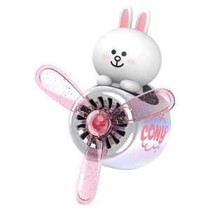 Diffuseur d'aromathérapie pour voiture avec hélice rotative, motif dessin animé <span class=keywords><strong>BEBE</strong></span> Perroquet, pour grille d'aération, accessoire de voiture tendance - Product Image 5