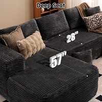 Sofá Cama Moderno de Lujo en Forma de L, Tapizado en Terciopelo, Relleno de Esponja, Comprimido al Vacío, Sofá Seccional para Sala de Estar, Dormitorio, Hotel YL