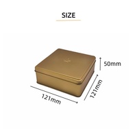 Boîte en métal personnalisée pour emballages de bonbons, biscuits et gâteaux de Noël, finition brillante de qualité alimentaire, boîte en métal festive avec estampage doré