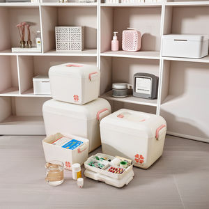 Boîte de premiers secours anti-poussière Organisateur domestique multi-usage pour le stockage des médicaments et des jouets - Product Image 1