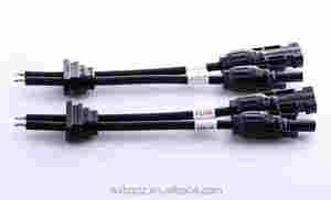 ขั้วต่อพลังงานแสงอาทิตย์1000V ตัวผู้/ตัวเมีย IP67กันน้ำตัวเรือนทองเหลืองสายเคเบิ้ลพีวีมีขนาด1M/3M/5M/10M - Product Image 3