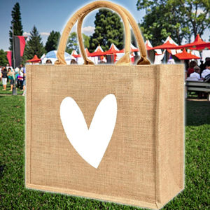 YIWEI トップランク エコフレンドリー 再利用可能 ジュート トートバッグ カスタムロゴ カラー＆サイズ ショルダーストラップ 夏 ビーチ 旅行 素晴らしいギフトアイデア - Product Image 5