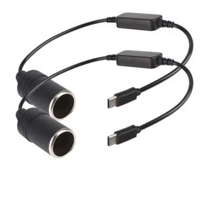 5V naar 12V converter voedingsadapter kabelverlenger <span class=keywords><strong>USB</strong></span> type C opladers naar sigarettenaansteker auto-accessoires - Product Image 5