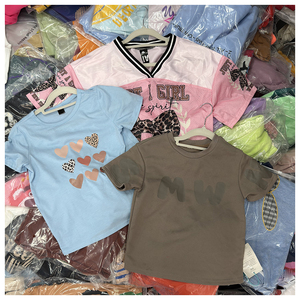<span class=keywords><strong>Lot</strong></span> de vêtements d'été en gros, t-shirts pas chers pour enfants de 0 à 14 ans, respirants, assortiment aléatoire, surplus de t-shirts, vente en gros, livraison rapide - Product Image 3