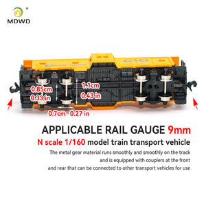 รถไฟจำลองขนาด N รุ่น <span class=keywords><strong>Caboose</strong></span> 1:160 ระบบ Chessie สำหรับนักสะสมโมเดลรถไฟในไดโอรามา - Product Image 3