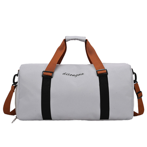 Sac de voyage en polyester grande capacité, tendance, avec fermeture éclair, imperméable, pour sport et gym, avec bandoulière et séparation humide/sec - Product Image 1