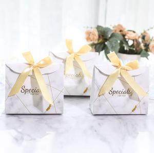 Mini bolsa de papel azul pequeña personalizada con cierre de cinta | Bolsa de regalo de dulces para cosméticos | Mini caja de regalo - Product Image 5