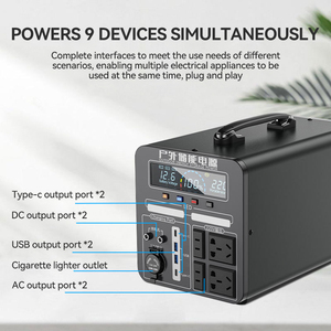 Quảng đông giá rẻ cắm trại sạc LiFePO4 Pin điện năng lượng mặt trời Máy phát điện 600W Trạm điện cầm tay để sử dụng nhà - Product Image 4