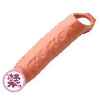 Manchon de Pénis Grande Taille, Extenseur Réaliste en Forme de Dildo, Extension pour Agrandissement du Pénis