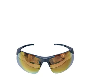Lunettes de conduite UV400 sans cadre elliptiques de cyclisme à la mode et colorées pour hommes et femmes lunettes de soleil