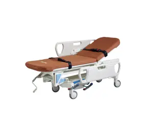 HH/QJC-195 High Quality PP Manual Medical Hospital Patient Ambulance Transport Stretcher Trolley