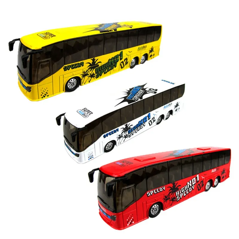 Mini Random Alloy city Transporter Bus Toys car model Vehicles Alloy Pull Back die cast metal Bus