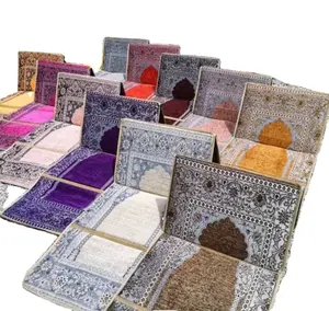 colorful foldable prayer rug raschel with back support wholesale israeli prayer rug