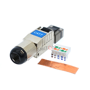 Conector CAT6A Cat7 <span class=keywords><strong>Cat8</strong></span> RJ45 Conector macho sin herramientas Enchufe libre de herramientas CAT6 - Product Image 1