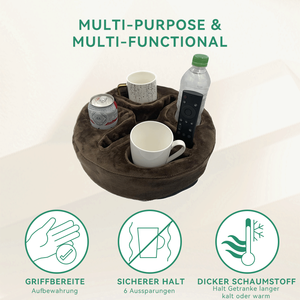 Custom <strong>Sofa</strong> Legs Cup Holder Pillow Portable Anti-Bacteria Washable Couch <strong>Caddy</strong> - Product Image 4