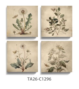 Set di Stampe su Tela con Illustrazioni Botaniche Vintage, Stampe Floreali e di Piante Antiche per Arredamento Rustico - Product Image 6