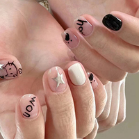 Ongles artificiels faits main R780 en gros avec colle pour projets et idées créatives et uniques de nail art DIY