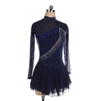 Enfants scène danse porter Costume filles Sequin strass danse Figure patinage sur glace robe gymnastique vêtements