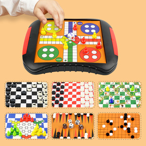 Juego de Mesa Multifuncional con Cajón Pequeño: Ajedrez, Damas, Damas Chinas, <span class=keywords><strong>Ludo</strong></span>, Juego de Estrategia Educativo para Niños y Adultos - Product Image 6